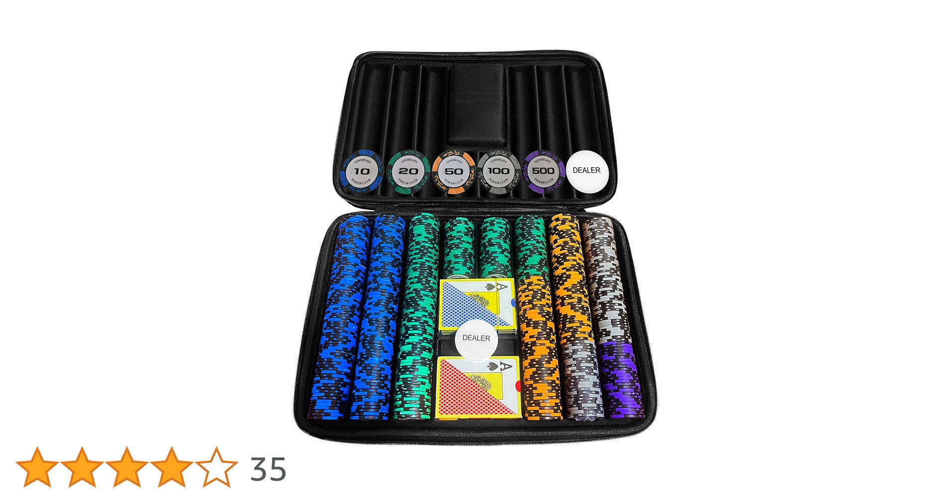 Amazon | GOODEASY ポーカーチップ 500枚 ポーカーセット クレイ
